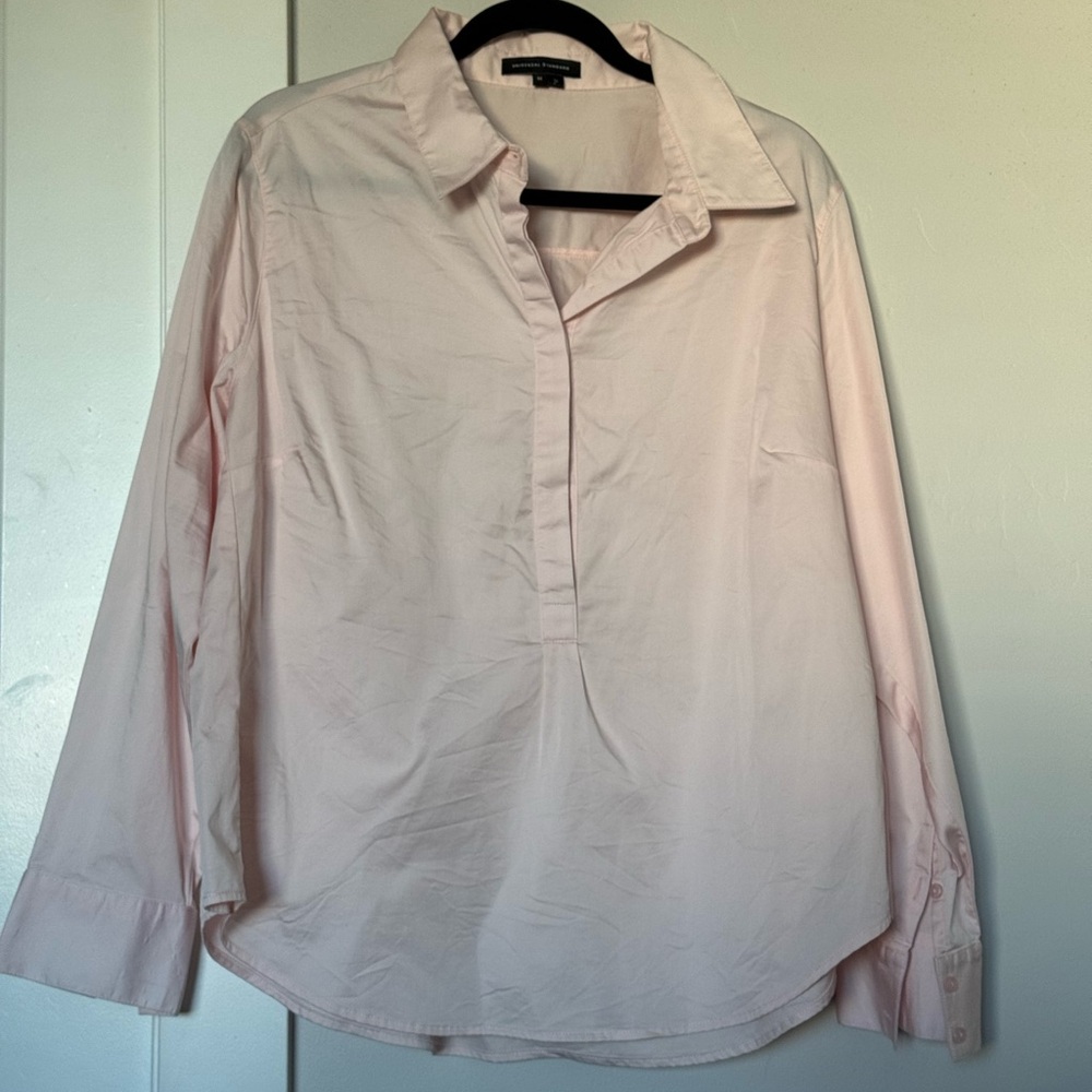 Universal Standard Light Pink Elbe Shirt